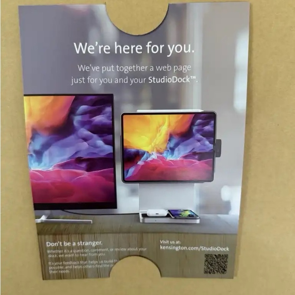 Kensington StudioDock Tablet Stand - Black (BRAND NEW- NEVER USED)